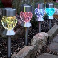 Smart Solar Crystal Glass Stake Light