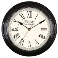 Acctim Redbourn Wall Clock, Black - 30cm