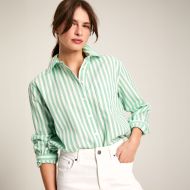 Joules Women's Striped Long Sleeved Shirt - Green
