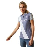 Ariat Women's Team Taryn Short Sleeved Polo Shirt - Dusky Granite
