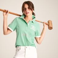 Joules Women's Beaufort Spotted Polo Shirt - Green