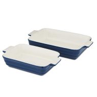 Barbary & Oak Ceramic Rectangular Oven Dish, Set of 2 – Limoges Blue