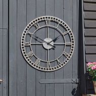 Smart Garden Outside In Buxton XL Wall Clock, 80cm – Grey