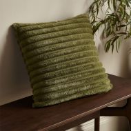 Catherine Lansfield Cosy Ribbed Cushion - Olive