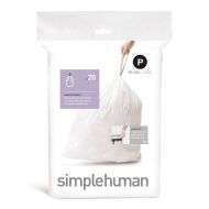 Simplehuman Sure Fit 'P' Bin Liner Rolls, 50-60 Litres - 20 Pack