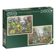 Spring and Summer Hedgerow Jigsaw Puzzles by Falcon - 2 x 500 Pieces