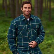 Champion Men’s Totnes Quilted Padded Shirt - Green