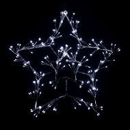 Jingles 60cm Silver Star LED Light Decoration – White