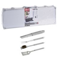 4 Piece Barbeque Tool Set with Briefcase