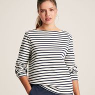 Joules Women's Harbour Striped Long Sleeved Top - Navy