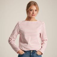 Joules Women's Harbour Striped Long Sleeved Top - Pink