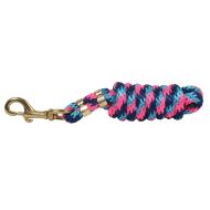 Shires Topaz Lead Rope - Pink/Turquoise