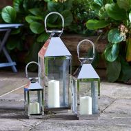 Smart Garden Stockholm Stainless Steel Lantern – Set of 3