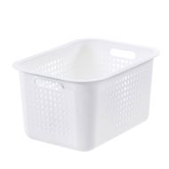Smartstore Recycled Plastic Storage Basket, White – 13 Litre