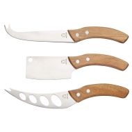 Artesa 3 Piece Cheese Knife Set with Wooden Handles