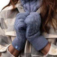 Heat Holders Women's Willow Thermal Gloves - Dusky Blue 