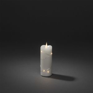 Konstsmide LED Living Light Wax Candle - 12.7cm