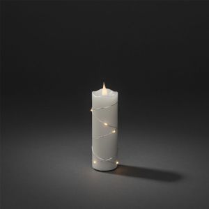 Konstsmide LED Living Light Wax Candle - 15.2cm