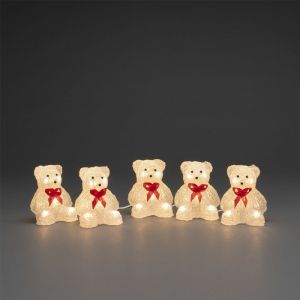 Konstsmide Acrylic Bears LED Light Figures - Warm White