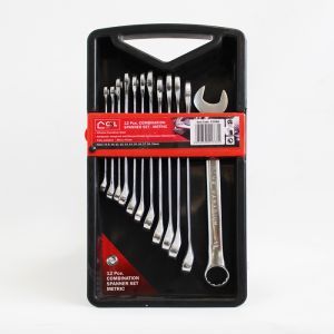 CSL Tools Combination Spanner Set, 12 Piece - 8mm to 19mm