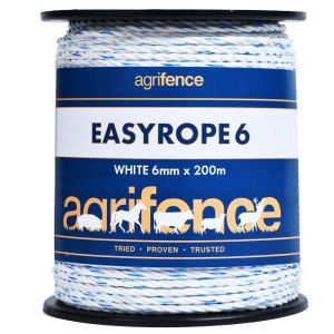 Agrifence Easyrope 6 Paddock Rope - 6mm x 200m