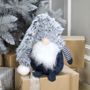 Gonk Gnome with Fluffy Hat - Navy