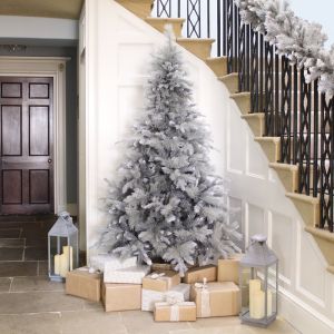 Premier 7ft Deluxe Silver Tipped Fir Artificial Christmas Tree