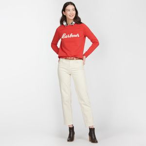 Barbour Women’s Otterburn Sweatshirt – Flame Red
