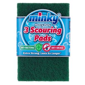 Minky Extra Strong Scouring Pads - Pack of 3
