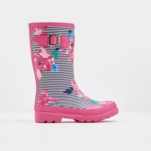 Joules Children’s Printed Wellies – Stripe Floral