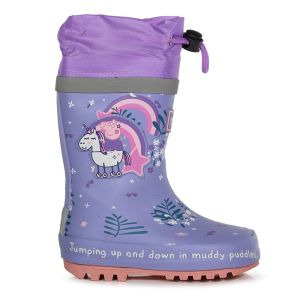 Regatta Children’s Peppa Pig Splash Wellington Boots – Lilac Bloom