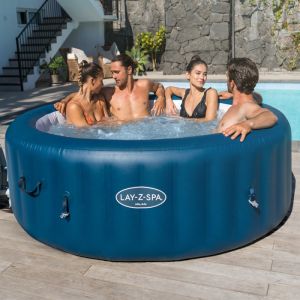 Lay-Z-Spa Milan AirJet Plus Inflatable Hot Tub, 4-6 Person