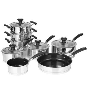 Tower Precision Stainless Steel Pan Set – 8 Piece