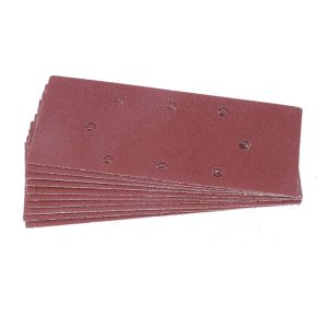 Tactix Pack of 10 Sanding Sheets with Holes - 230mm x 93mm