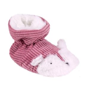 Totes Tiny Toasties Squirrel Boot Baby Slippers – Pink