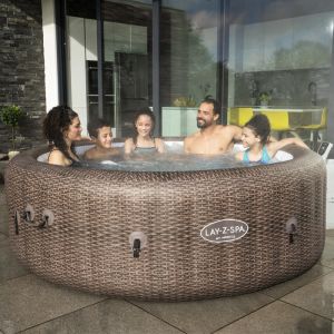 Lay-Z-Spa St Moritz AirJet Inflatable Hot Tub, 5-7 Person