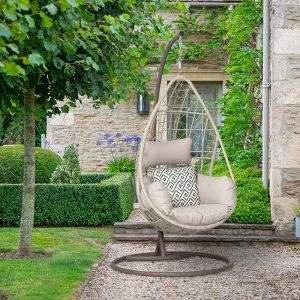 Bramblecrest Tetbury Hanging Egg Chair – Nutmeg