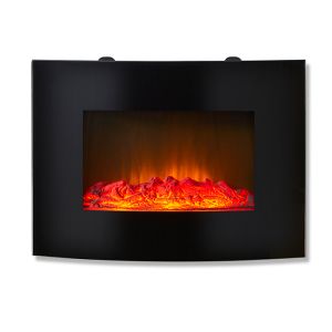 Warmlite WL45056BF Dundee Curved Glass Wall Mounted Fireplace, 22" - 2000W