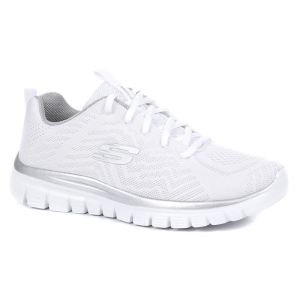 Skechers Women’s Graceful Get Connected Trainers – White 