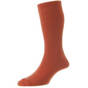 HJ Hall Men’s Original Wool Rich Softop® Socks – Burnt Orange
