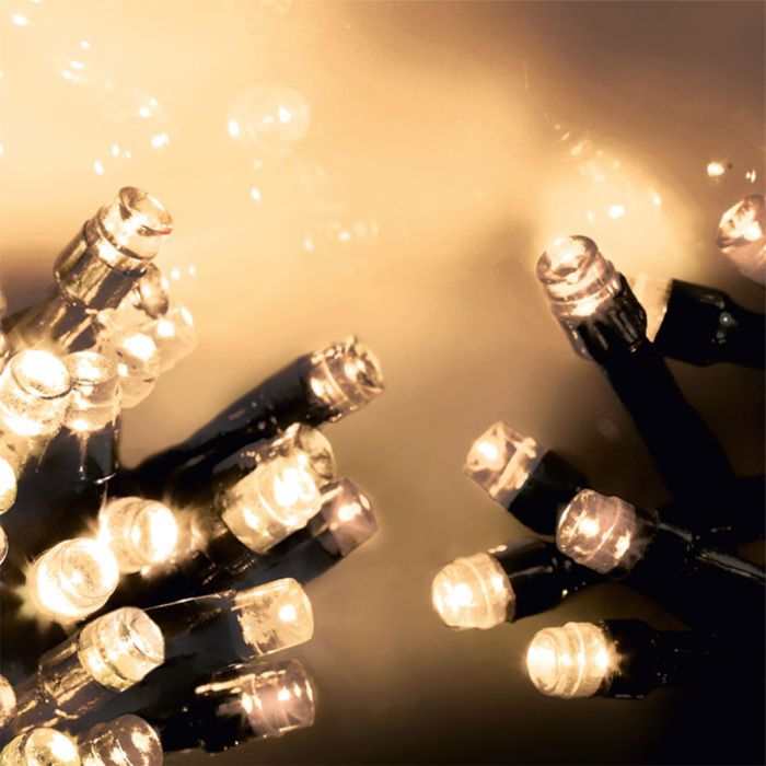 2.5M LEDs Christmas Pearl Fairy String Lights Decoration Battery