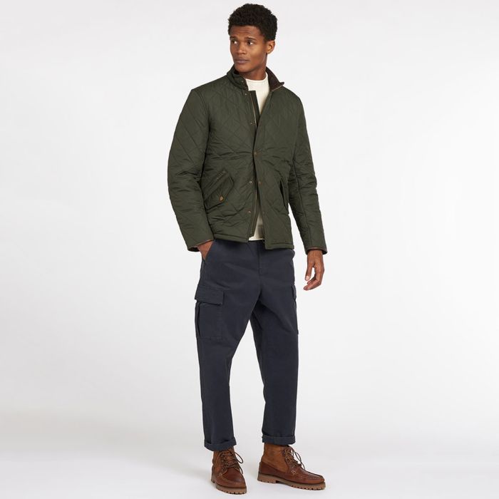 Barbour Men's Powell Quilted Jacket - Sage | Charlies