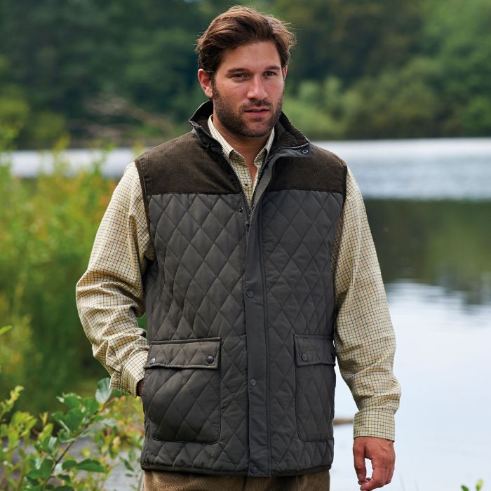 Champion Men’s Arundel Quilted Gilet – Olive | Charlies