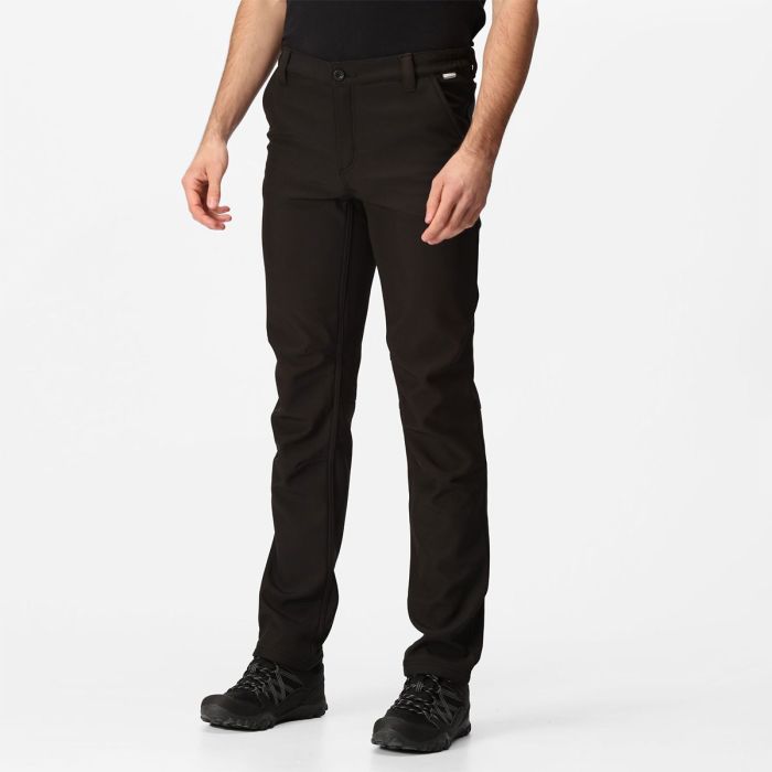Regatta Mens's Fenton Wind Resistant Softshell Trousers - Black