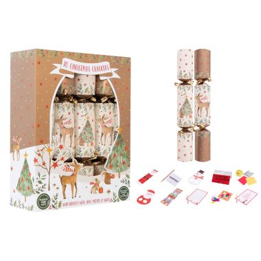 Reindeer Christmas Crackers – Pack of 10