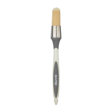 Harris Seriously Good Woodwork Stain & Varnish Round Paint Brush - 21mm