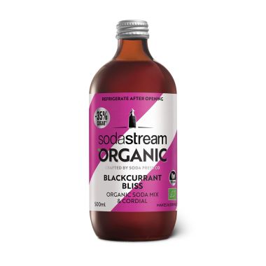 SodaStream Organic Soda Mix and Cordial, Blackcurrant Bliss - 500ml