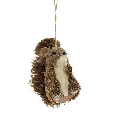 Bristle Squirrel Hanging Decoration - 11cm