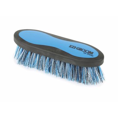 Shires EZI-GROOM Grip Dandy Brush – Bright Blue, Large