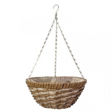 Smart Garden Raffina Faux Rattan Hanging Basket – 14in 
